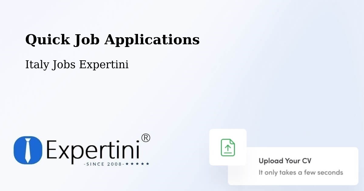 Quick Job Applications - Italy Jobs Expertini