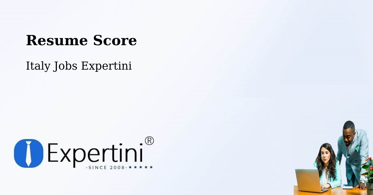 Resume Score & Job Description Match Tool – Marene - Italy Jobs Expertini
